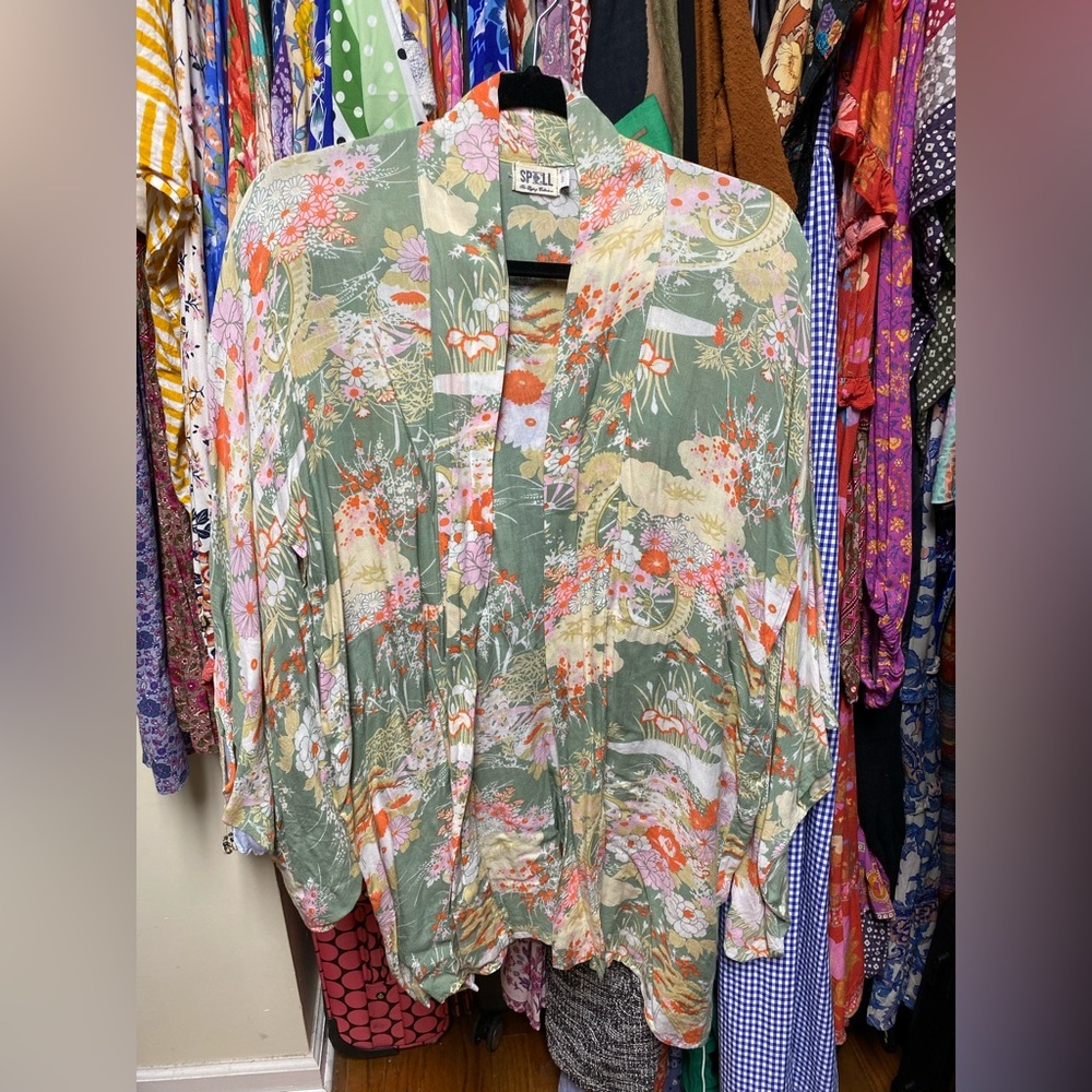 Spell Gypsy Sisters Kimono green OS